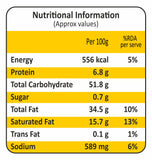 Bombay hot Chips nutritional Information