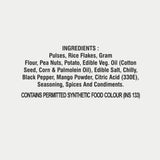 List of ingredients on a white background
