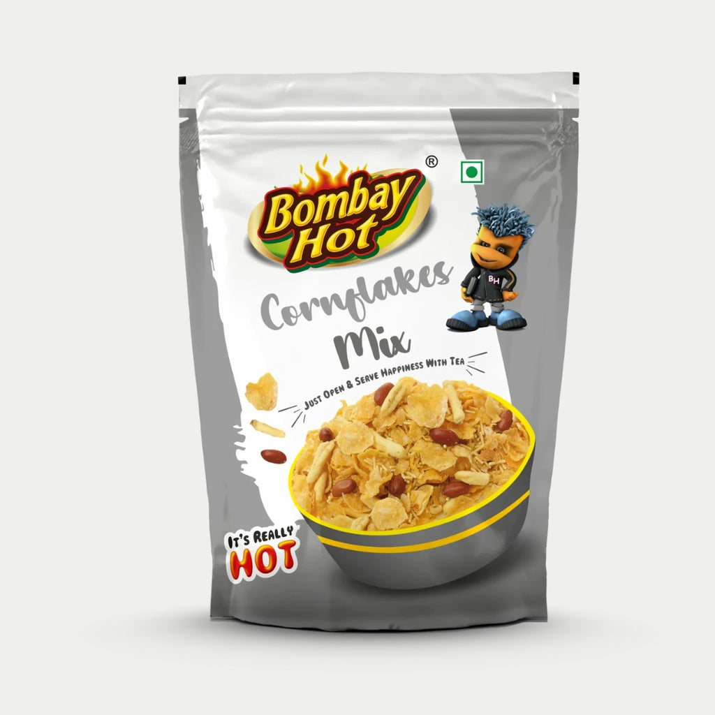 BOMBAY HOT CORNFLAKES MIX NAMKEEN 700G. BOMBAY HOT CORNFLAKES MIX NAMKEEN 700G.