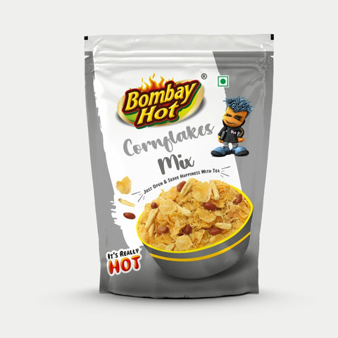 Packaging of Bombay Hot Cornflakes Mix 